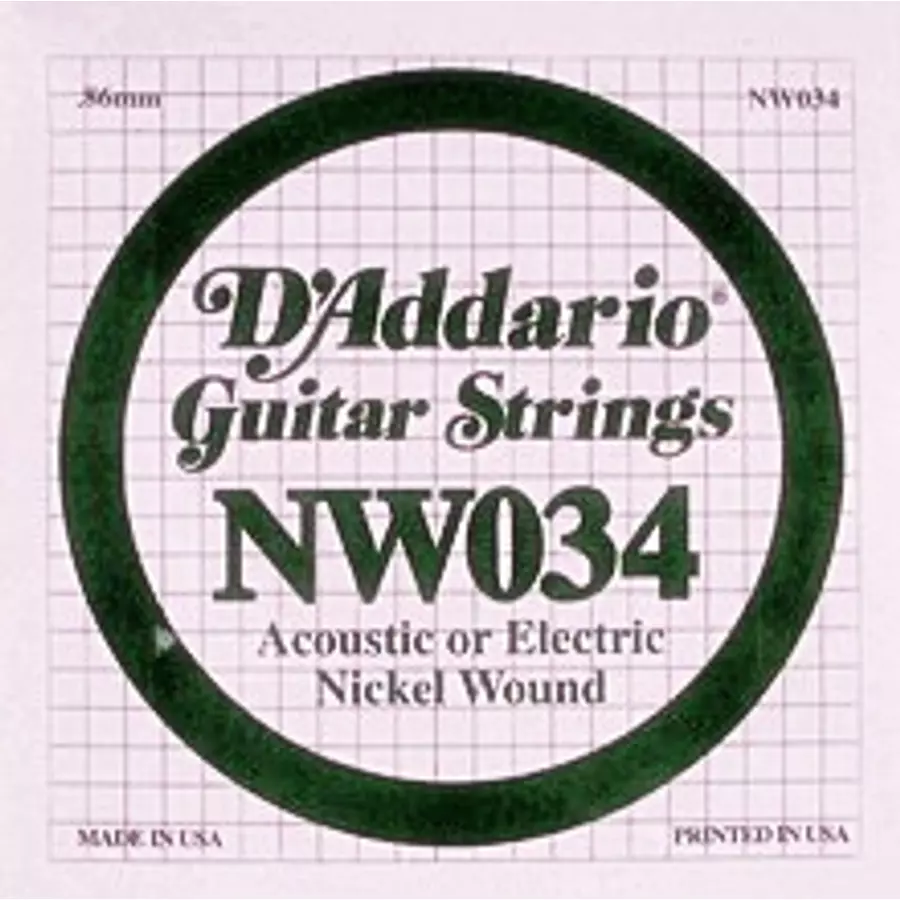 Elektromos gitárhúr D'Addario NW034