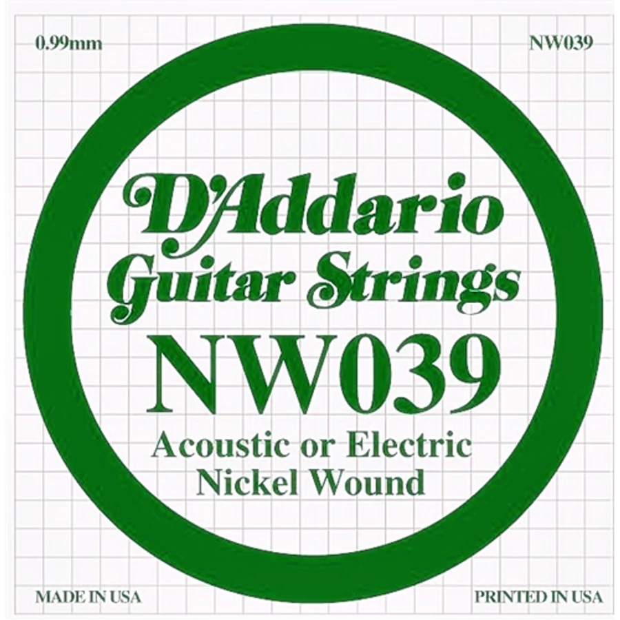 Elektromos gitárhúr D'Addario NW039